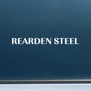 Rearden Steel (Text Only) - Vinyl Decal/Sticker (8