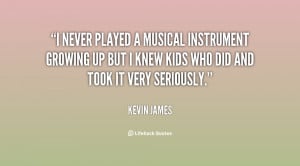 never played a musical instrument growing up but I knew kids who did ...