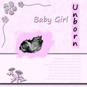 used this ultrasound poem on my scrapbook page. I thought others ...