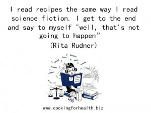 Quote about following recipes