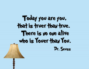 Dr Seuss Wall Decals | Today You are You