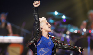 singer Pink performs during second day of the 2012 iHeartRadio ...