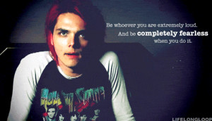 Fearless gerard way quote quotes red hair gif