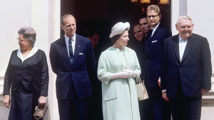 Bundeskanzler Ludwig Erhard von der CDU st ndig gezeigt wurde