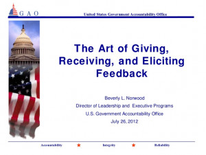 The Art of Giving and Receiving Feedback