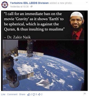 EDL division shares fake Islamic scholar quote