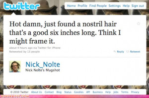 funny tweets, nose hairs