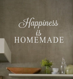 Wall DecalHappiness is HOMEMADEVinyl Wall Decal by landbgraphics, $15 ...