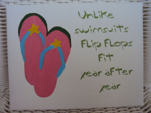 Flip Flop Beach Quote.