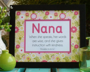 Mothers Day, scripture gift for Nan a, Grandma, Mimi Proverbs 31 ...