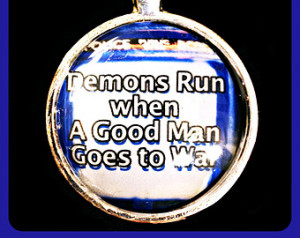 Doctor Who TARDIS pendant, quote, 