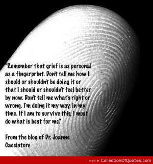 Grief is like a fingerprint quote