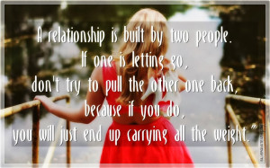 Relationship Is Built By Two People, Picture Quotes, Love Quotes ...