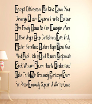 , Custom Wall decal, Custom wall quote,Life Wall Quote,Removable wall ...