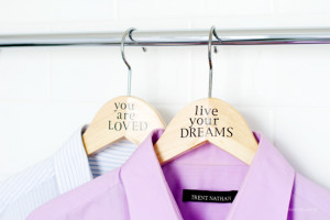 DIY Quote Coat Hanger