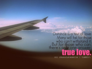 True love knows no distance...