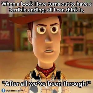 When a book I love turns out to have a terrible ending, all I can ...