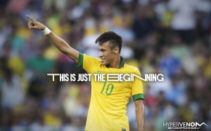 Neymar. Hypervenom soccer cleats. Nike quote