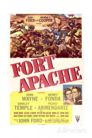 Fort Apache - Movie Poster Reproduction Impressão artística