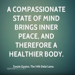 Tenzin Gyatso, The 14th Dalai Lama - A compassionate state of mind ...
