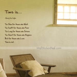 Time Is Quotes Wall Stickers