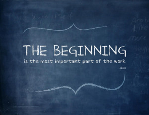 NEW ART POSTER – The Beginning Printable Quote Art