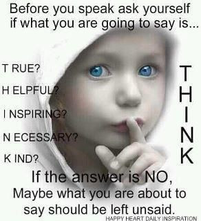 stop and think before you speak