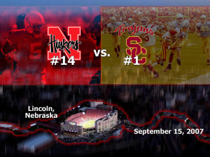 Nebraska vs USC wallpaper Background