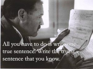 20 Quotes On Writing By Ernest Hemingway ~ Quotes on Writing: Ernest ...