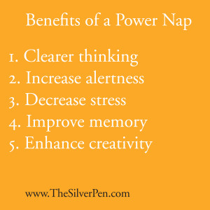 ... five hours of sleep the night before, consider taking a power nap