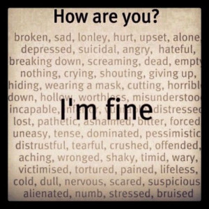 alone, angry, cold, lonely, broken, crying, giving up, text, cutting ...