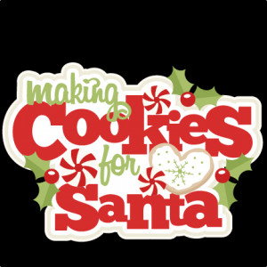 Making Cookies For Santa Title