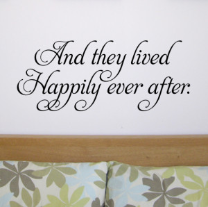 Happily ever after - Wall Sticker Quote - WA291X