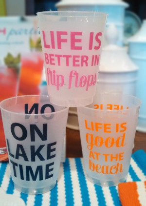 Frost Flex Cups in fun summertime sayings ☀CQ #summerFlex Cups ...