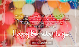 Happy Birthday Wishes Friend Quotes