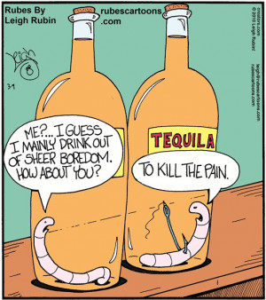 Tequila Funny Cartoon Tequila