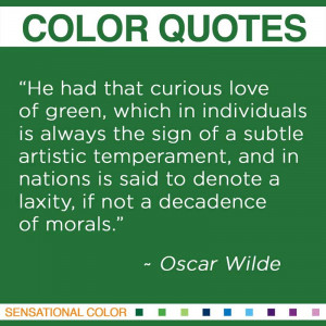 Quotes About Color By Oscar Wilde