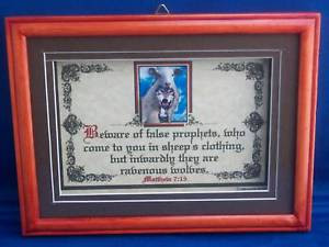 Beware of False Prophets Bible Verses Scripture Plaques Christian