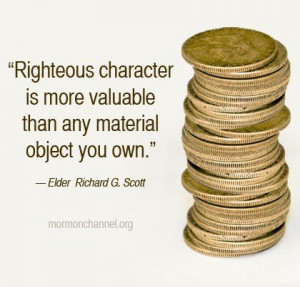 True wealth and richness of character is measured by your Values, not ...