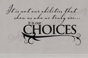 It is not our abilities 20x36 Vinyl Lettering Wall Quotes Words Sticky