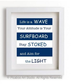 Boy room art, inspirational quotes for boys, surfer boy, inspirational ...