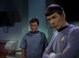 ... McCoy, Spock can't just say that, he has to say 