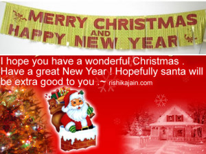 Merry Christmas And Happy New Year Wishes