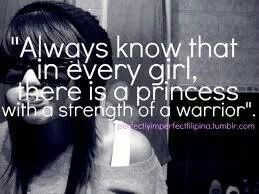 Princess with the strength of a warrior