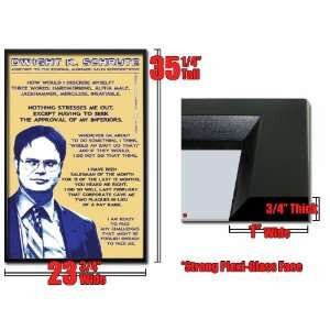 Dwight K Schrute The Office Poster Quotes Fr9941: Home & Kitchen