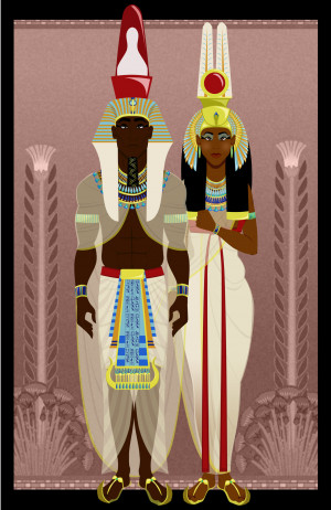 Ancient Egyptian Pharaoh And...