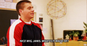 Mean Girls #Janis Ian #Lizzy Caplan #Nice wig Janis #What's it made ...