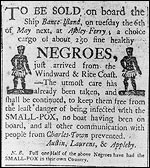 photograph of newspaper advertisement from the 1780s the first african ...