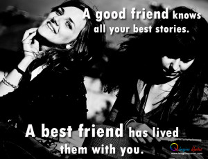 Difference between good friend and best friend Friendship Quotes