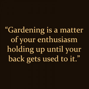 Gardening Quotes – “Gardening is a matter of your enthusiasm ...